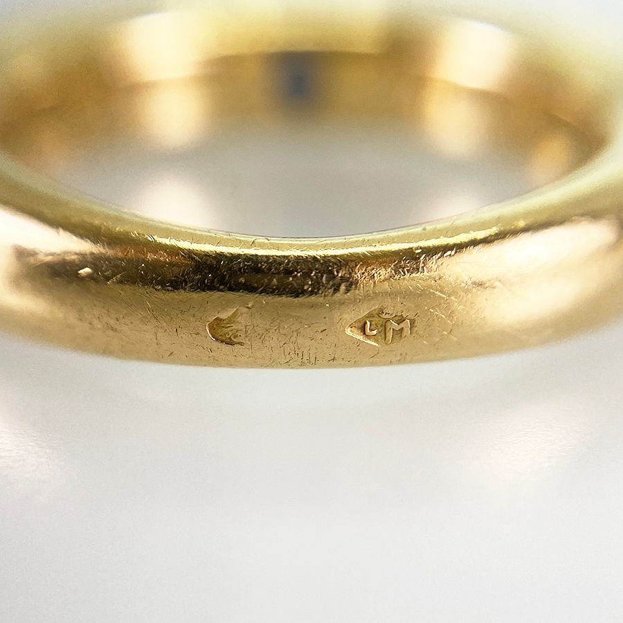 カルティエ Cartier エリプス K18YG サファイア 7号(47) リング sss 