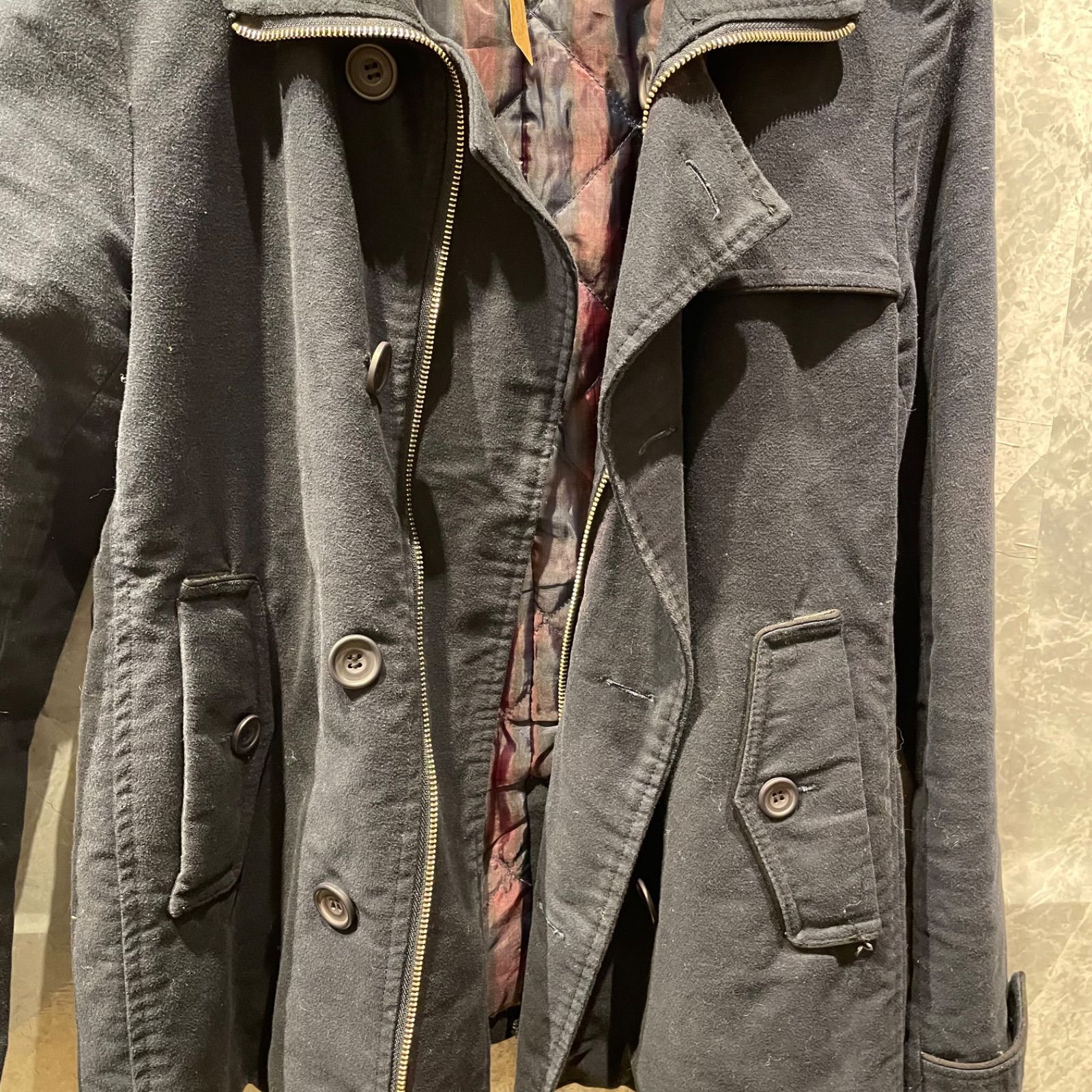 URBANRESEARCH メンズ M ネイビー Pコート ショート丈 ブルゾン
