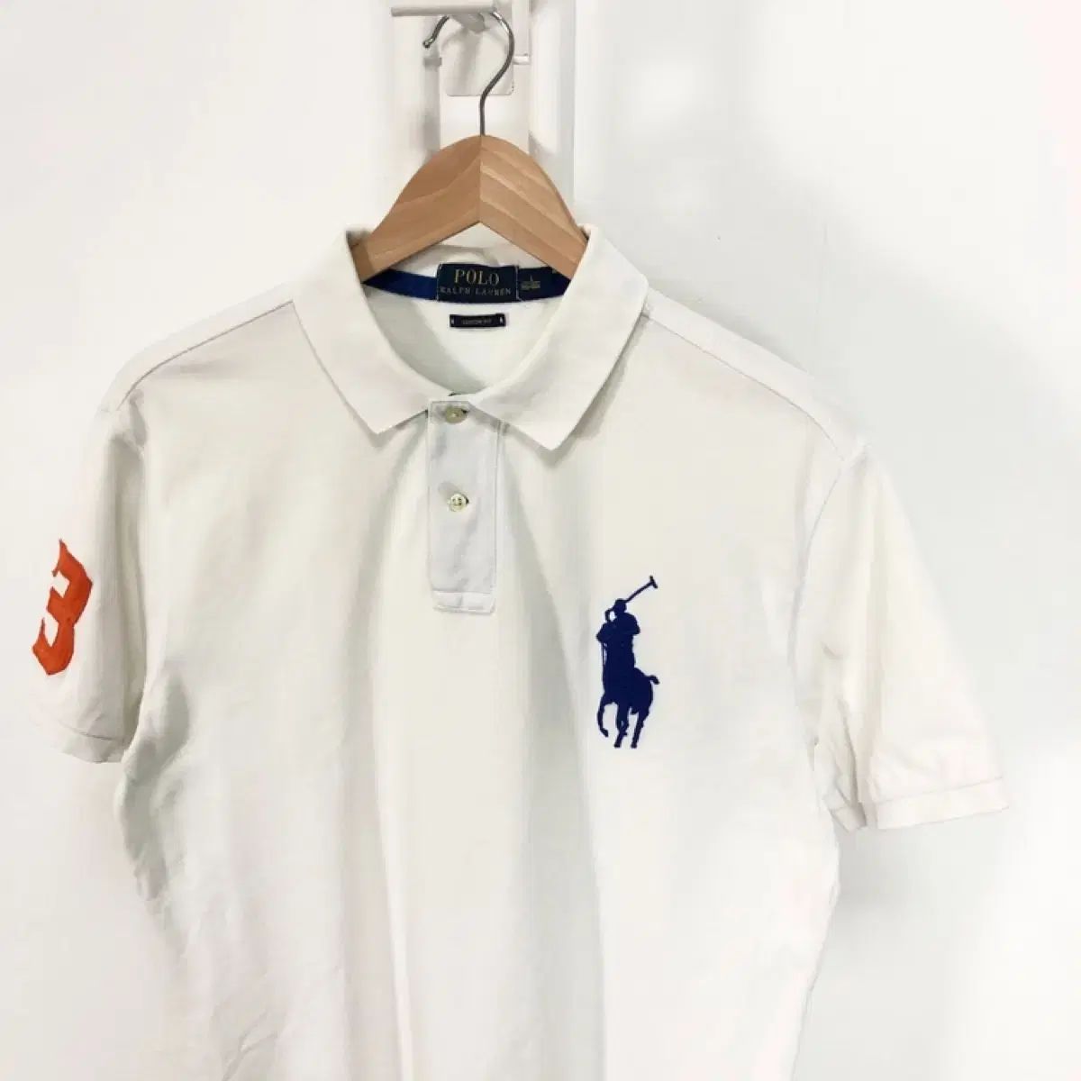 ポロ 正規品 ビックポニー チーフキーフ pk ホワイト