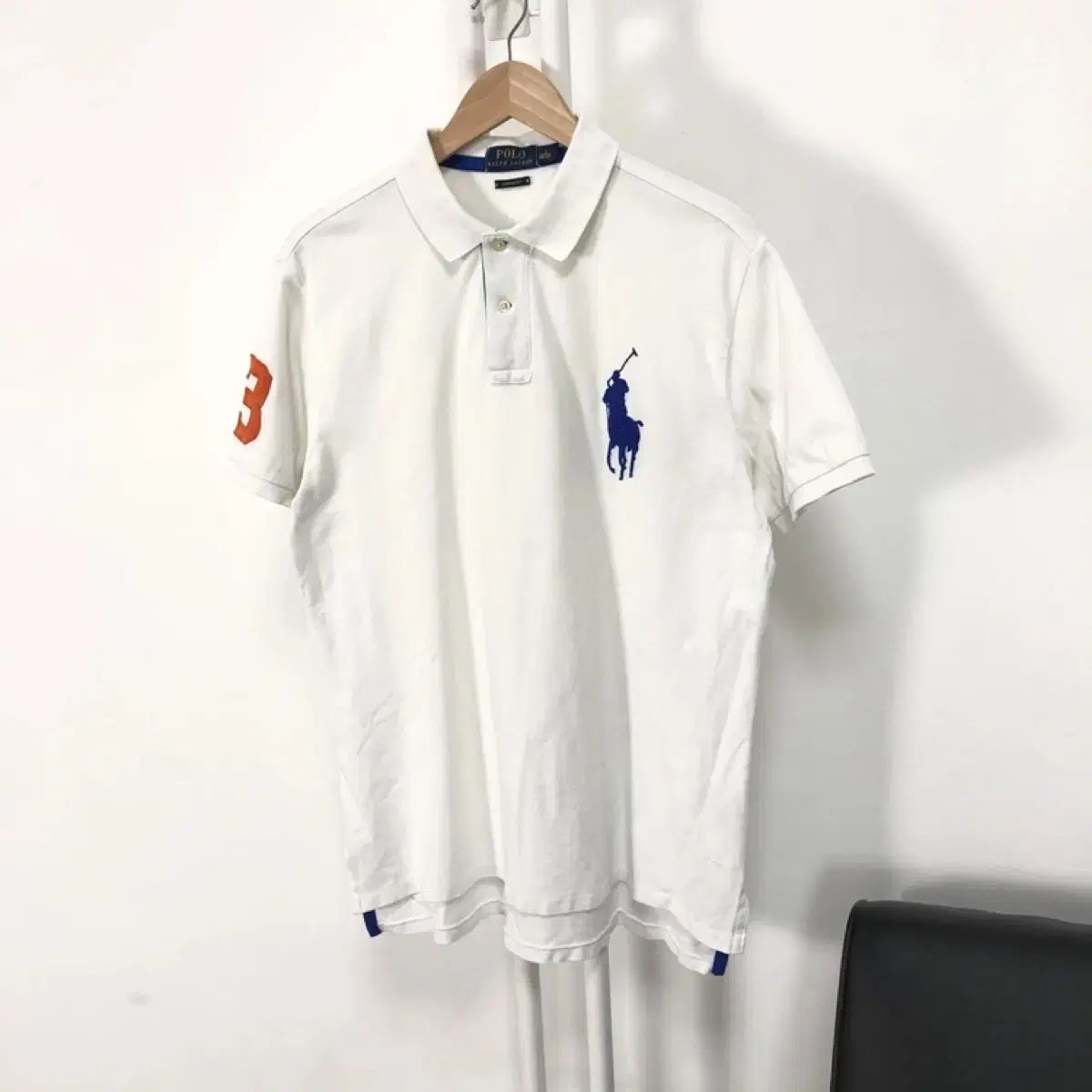 ポロ 正規品 ビックポニー チーフキーフ pk ホワイト