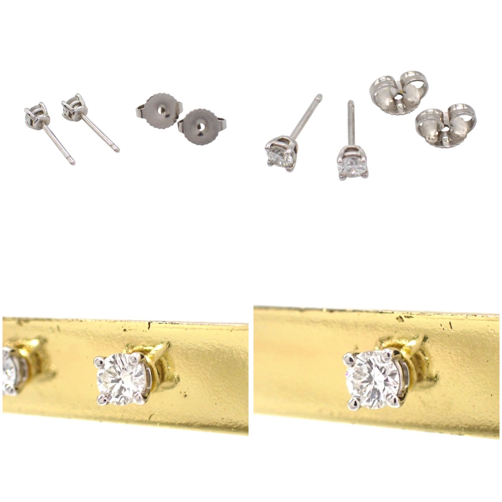 Tiffany & Co. ティファニー 3.4mm ソリティア スタッド ダイヤ