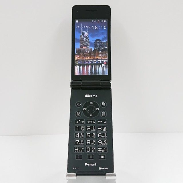 P-smart ケータイ P-01J ドコモ ブラック 送料無料 本体 c20219