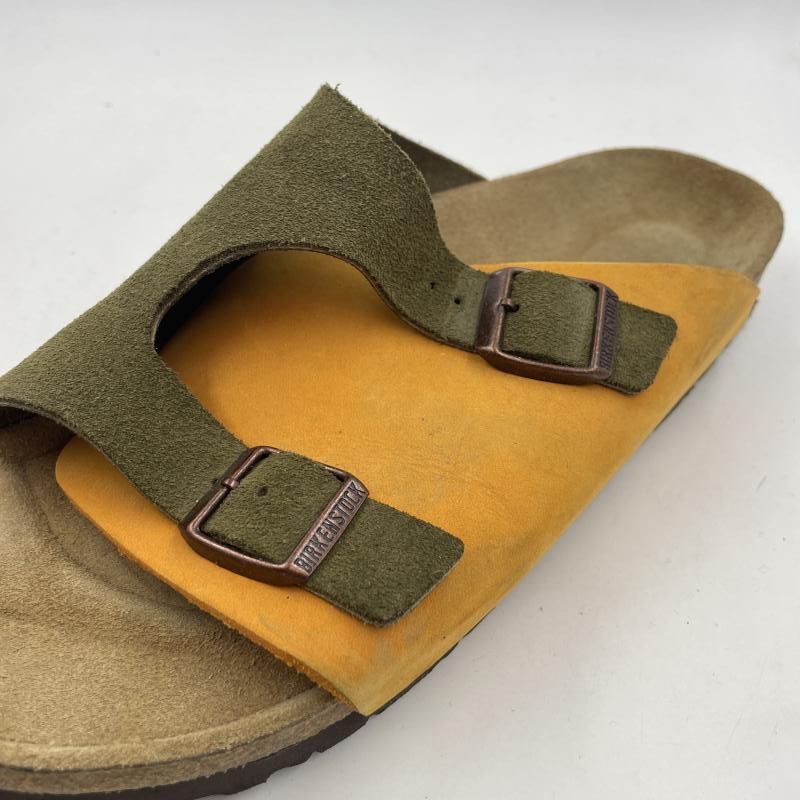 中古】BIRKENSTOCK ZURICH モカ×オレンジ サンダル サイズ28