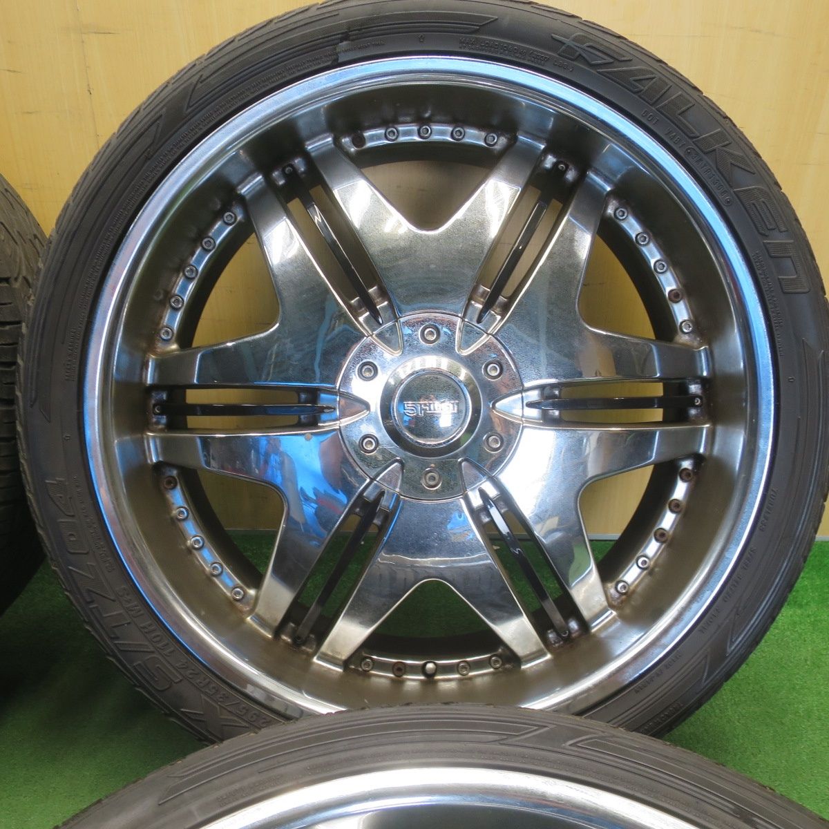 バリ溝！9分☆51 FIFTY 295/35R24 ファルケン ジークス S/TZ04 社外