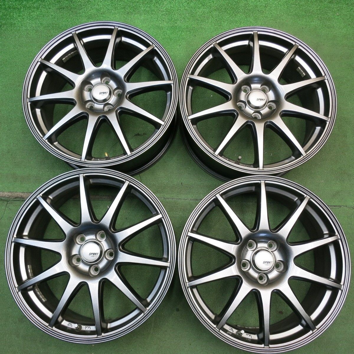 [送料無料] キレイ★フォレスター 等 SPORT ABELIA 17インチ ホイール スポルト アベリア 17×7J PCD100/5H★6052310HAホ