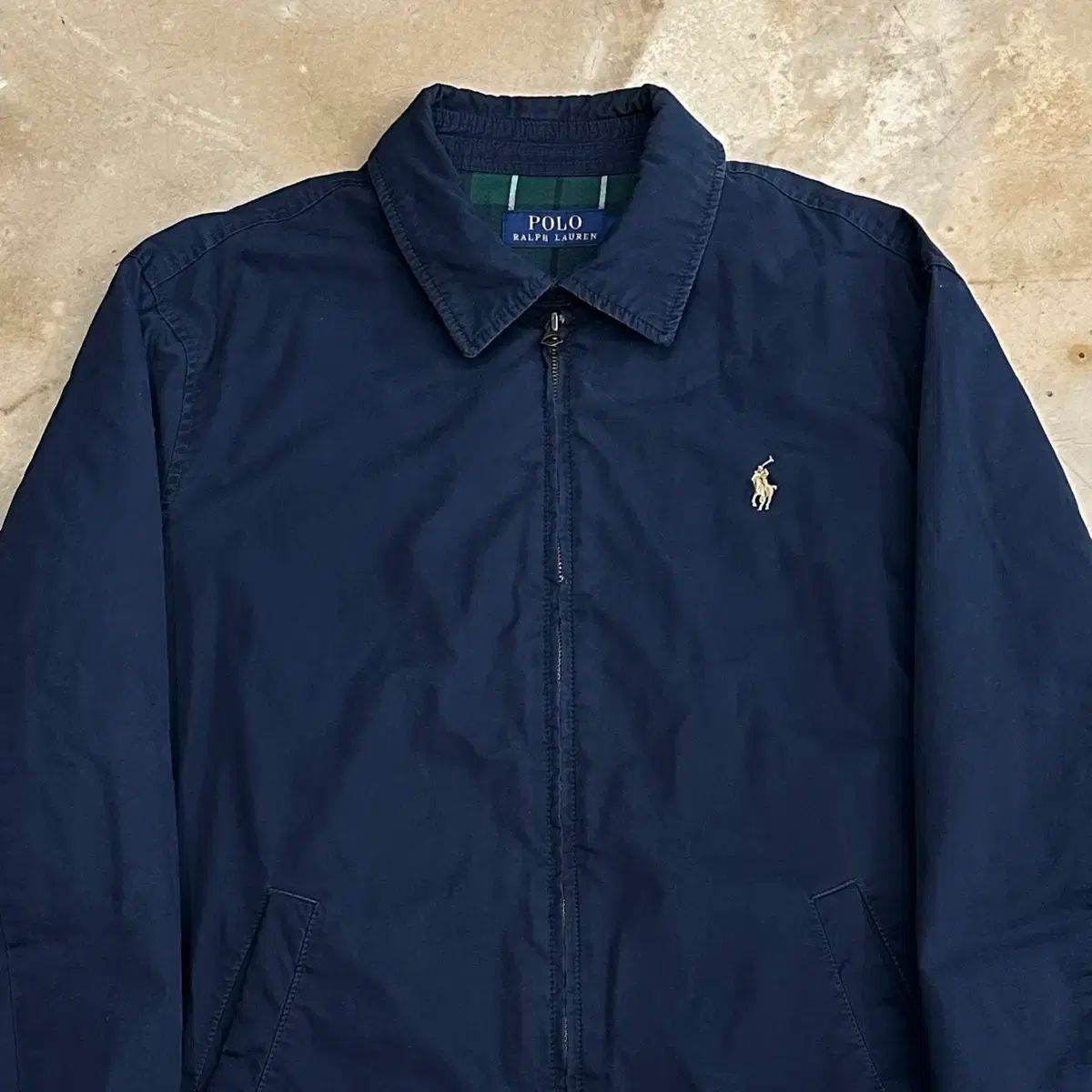 M POLO RALPH LAUREN ポロラルフローレン ネイビー スイングトップ ジャケット