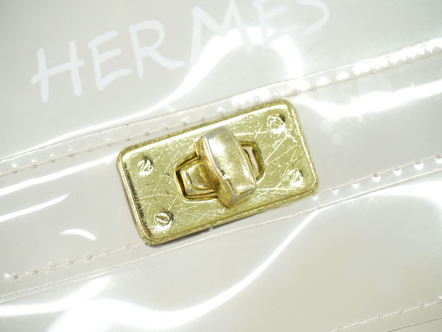 本物 エルメス HERMES ビニールケリー 不思議の国 エルメスへの旅展 