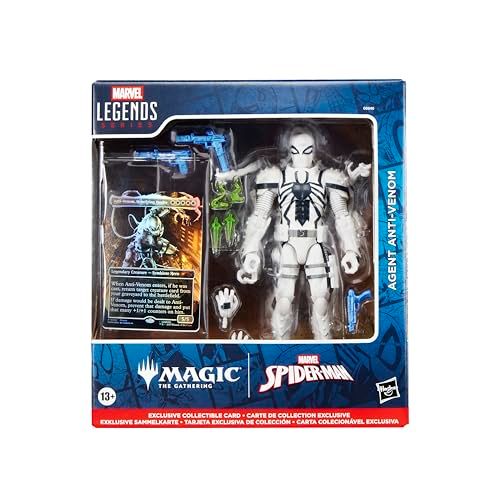 ハズブロ(Hasbro)マーベルレジェンド・シリーズ『マジック:ザ・ギャザリング』エージェント・アンチ・ヴェノム、15 cm スパイダーマンアクションフィギュアおもちゃ+限定版フォイル仕様コレクション用カードゲーム トレーディングカード G0640 正規品YZ