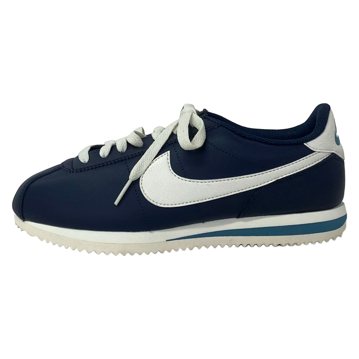 NIKE(ナイキ) スニーカー 24.5 レディース - DM4044-400 ダークネイビー×白 レザー