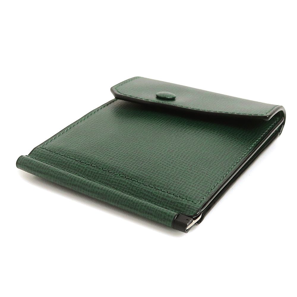 Valextra ダークグリーン マネークリップ　グリップ ヴァレクストラ SGNL0069044LRLWG99 グリップ マネークリップ 札ばさみ