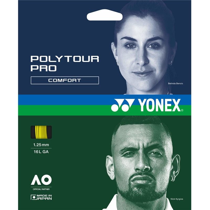 YONEX(ヨネックス) ポリツアープロ 130 硬式テニス ストリングス 硬式テニスストリングス PTP130R2、(557)フラッシュイエロー
