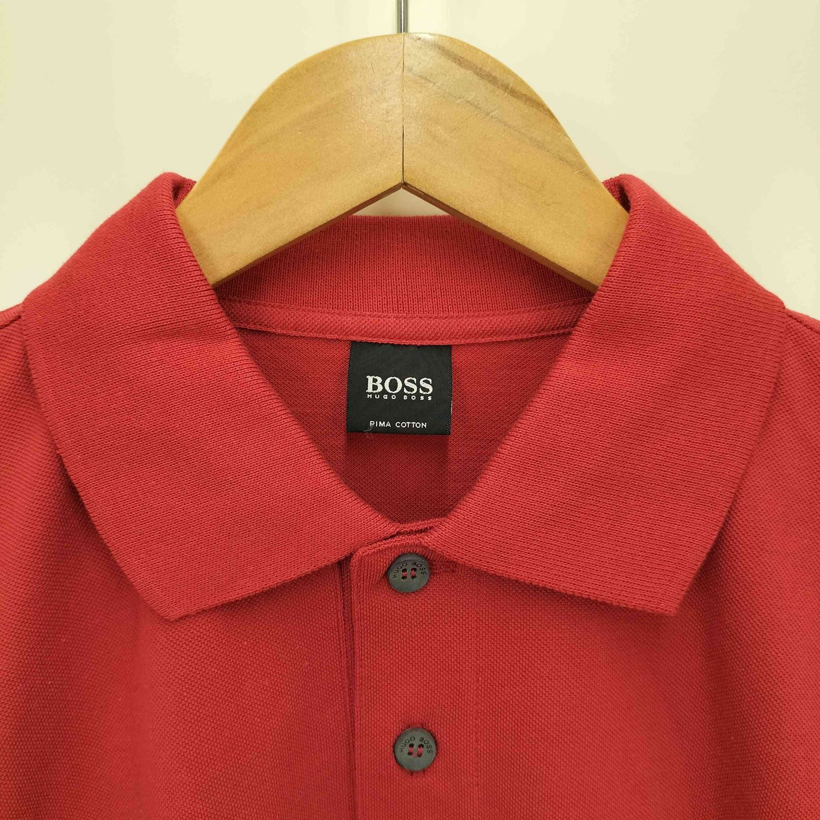 ヒューゴボス HUGO BOSS ロゴ刺繍鹿の子ポロシャツ メンズ JPN：M