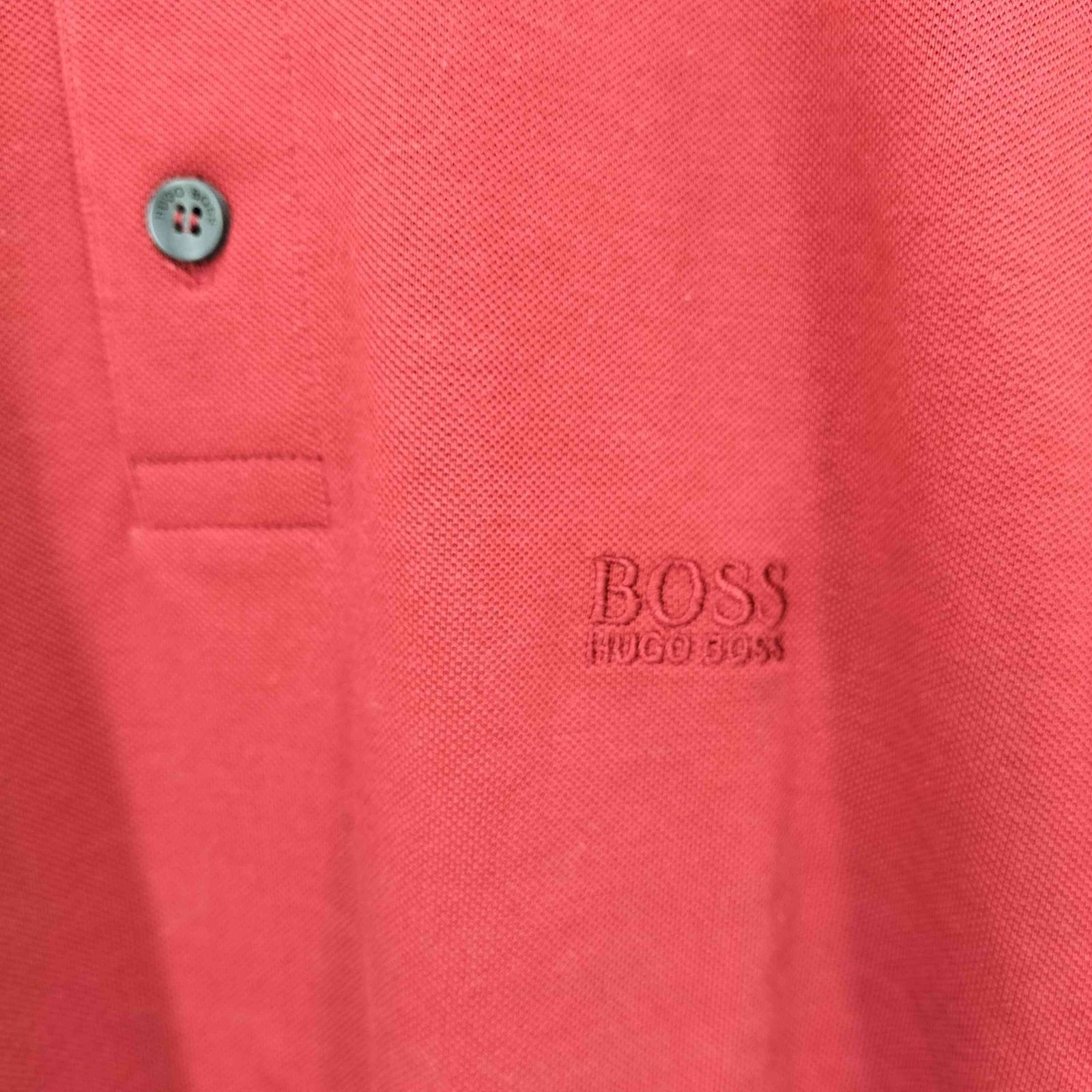 ヒューゴボス HUGO BOSS ロゴ刺繍鹿の子ポロシャツ メンズ JPN：M