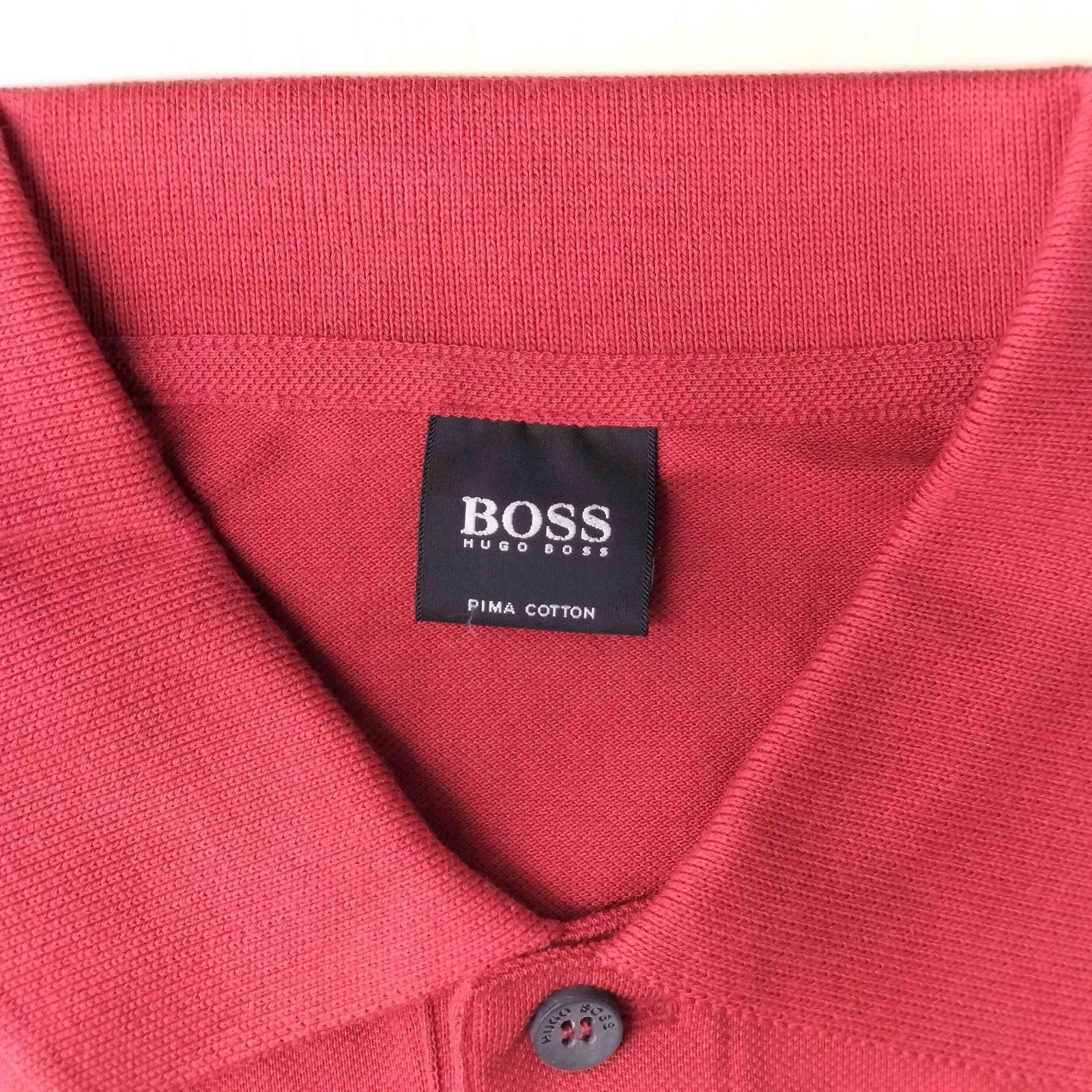ヒューゴボス HUGO BOSS ロゴ刺繍鹿の子ポロシャツ メンズ JPN：M