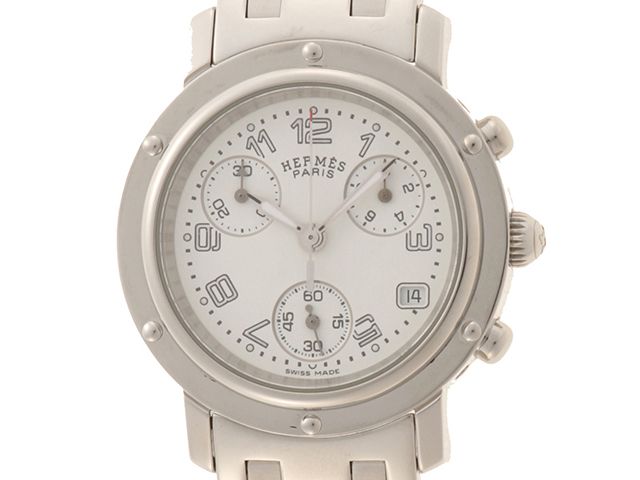 HERMES エルメス ウォッチ クリッパークロノ 時計 CL1.310 腕時計