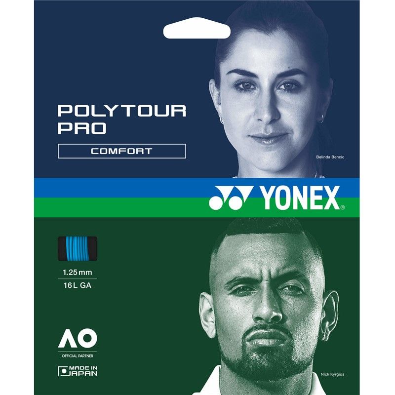 YONEX(ヨネックス) ポリツアープロ 130 硬式テニス ストリングス 硬式テニスストリングス PTP130R2、(002)ブルー