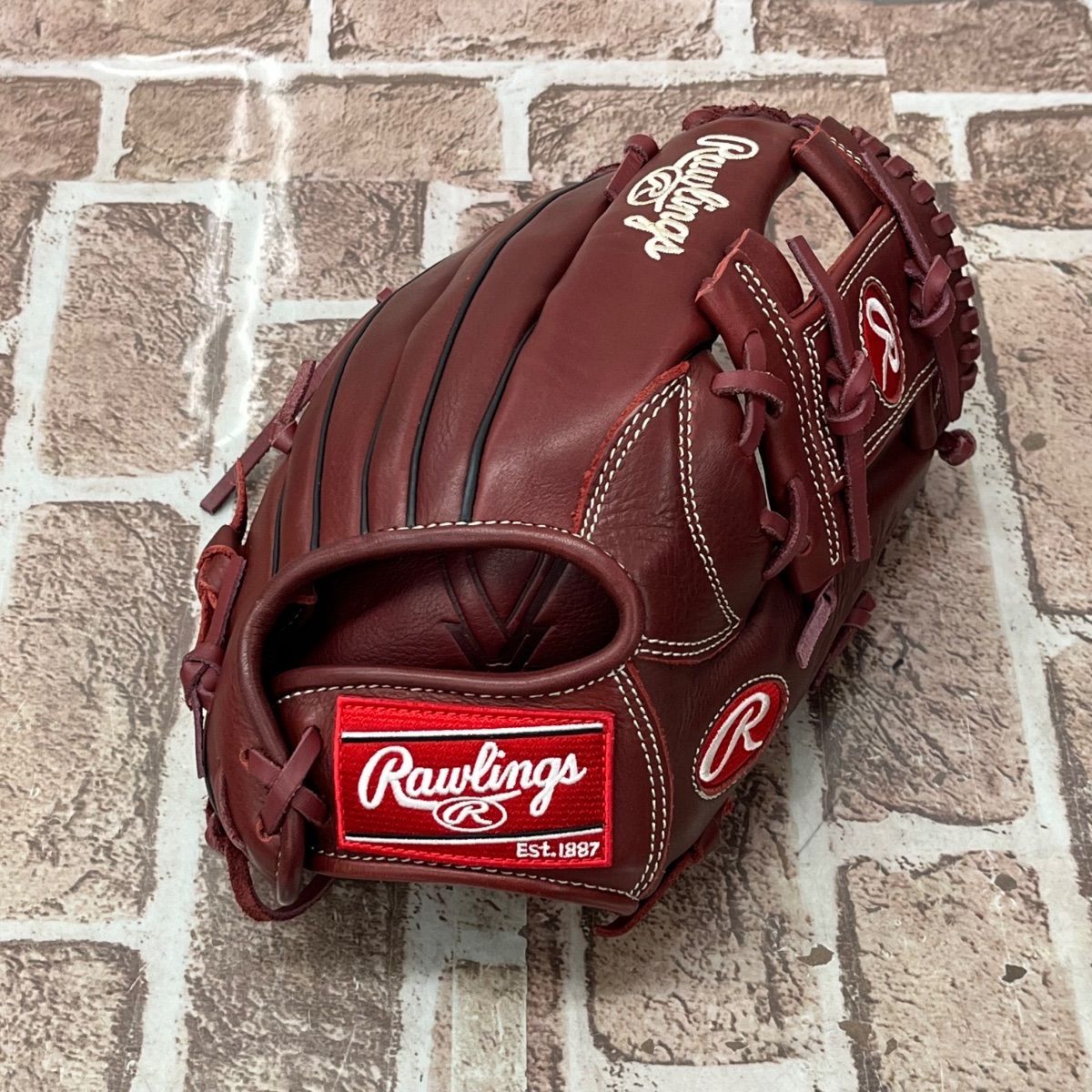 ▽Rawlings ローリングス 軟式用グローブ ワインレッドカラー 11078