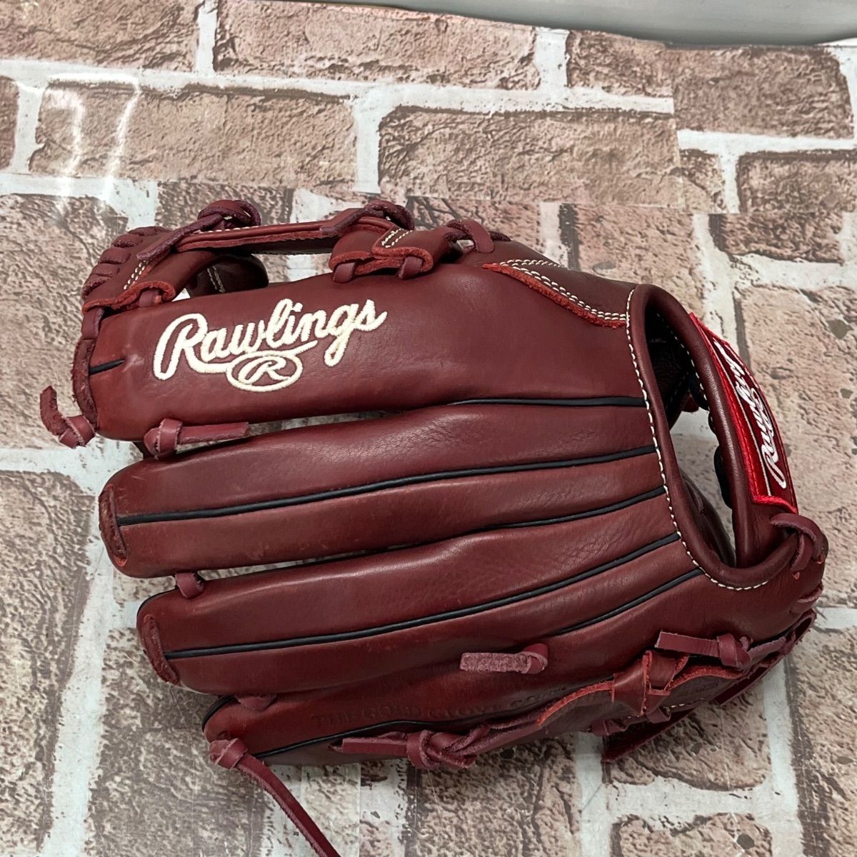 ▽Rawlings ローリングス 軟式用グローブ ワインレッドカラー 11078