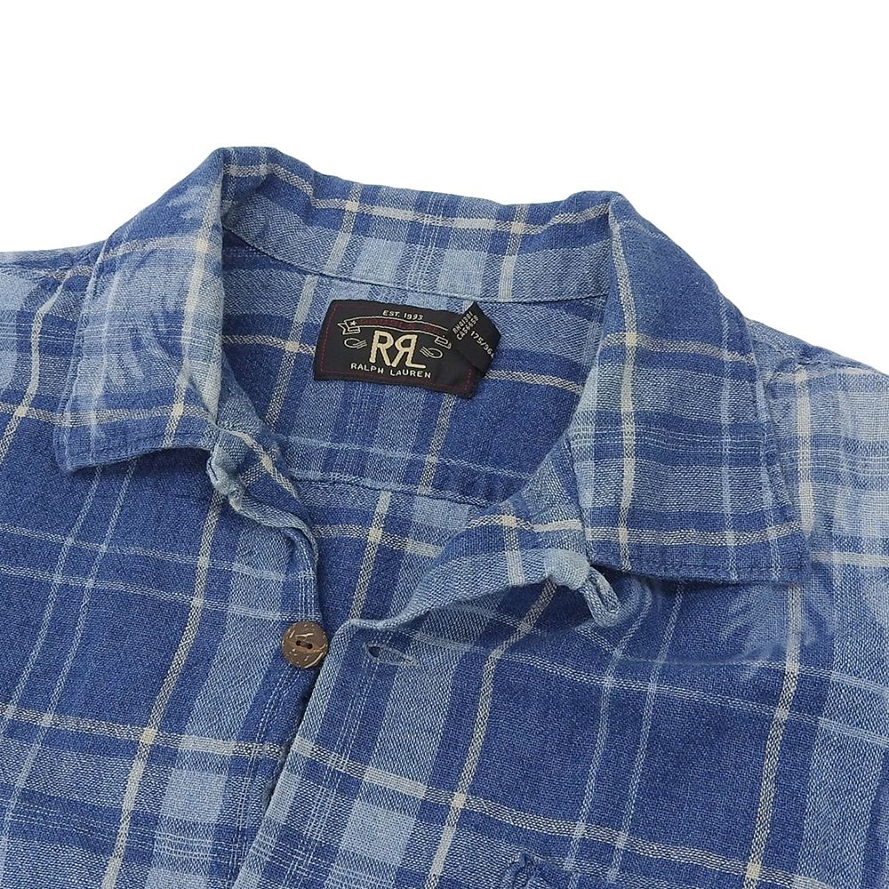 RRL ダブルアールエル コットン×リネン チェック柄 シャツ トップス