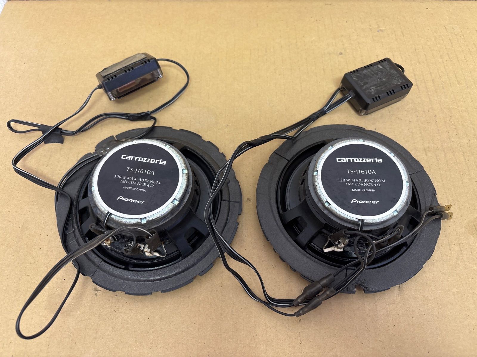 carrozzeria TS-J1610A スピーカー 16cm 2個 ネットワーク付 - メルカリ