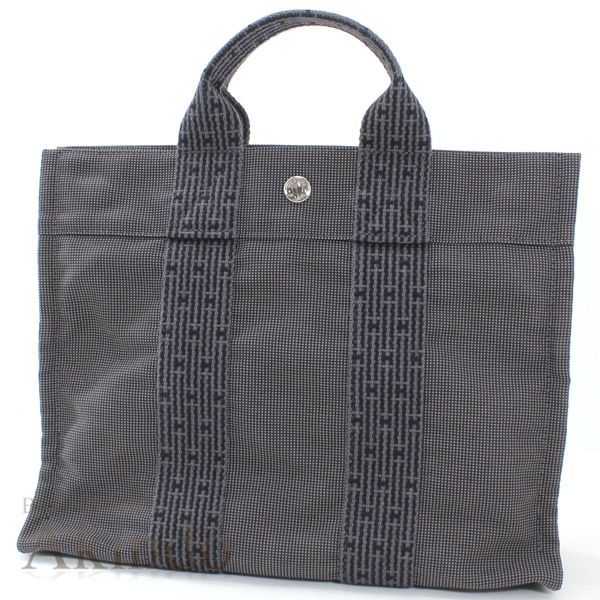 【新品同様】エルメス ハンドバッグ エールライン PM トートPM グレー ユニセックス メンズ レディース お出掛け HERMES 便利 万能 軽量 ブランド 定番 人気 プレゼント ギフト