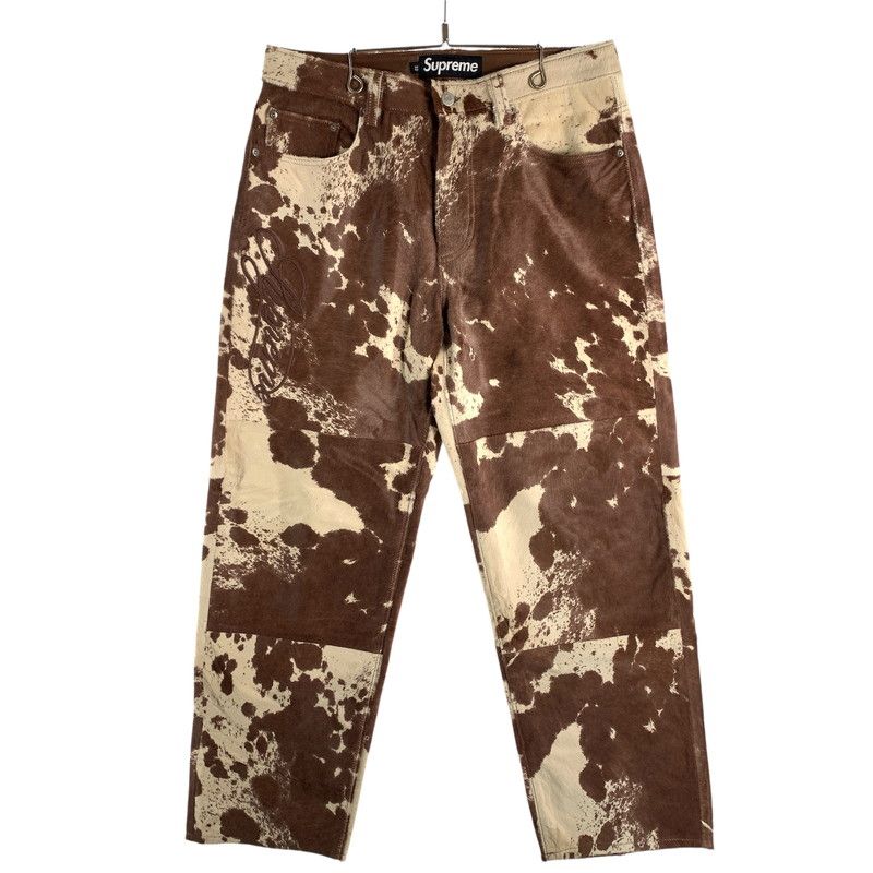 【中古品】 SUPREME PONYHAIR LOOSE FIT 5-POCKET JEAN ”COW” 25SS シュプリーム ルーズフィット 5ポケットジーンズ パンツ ボトムス ブランド 古着 【149-260530-gm-18-fuz】