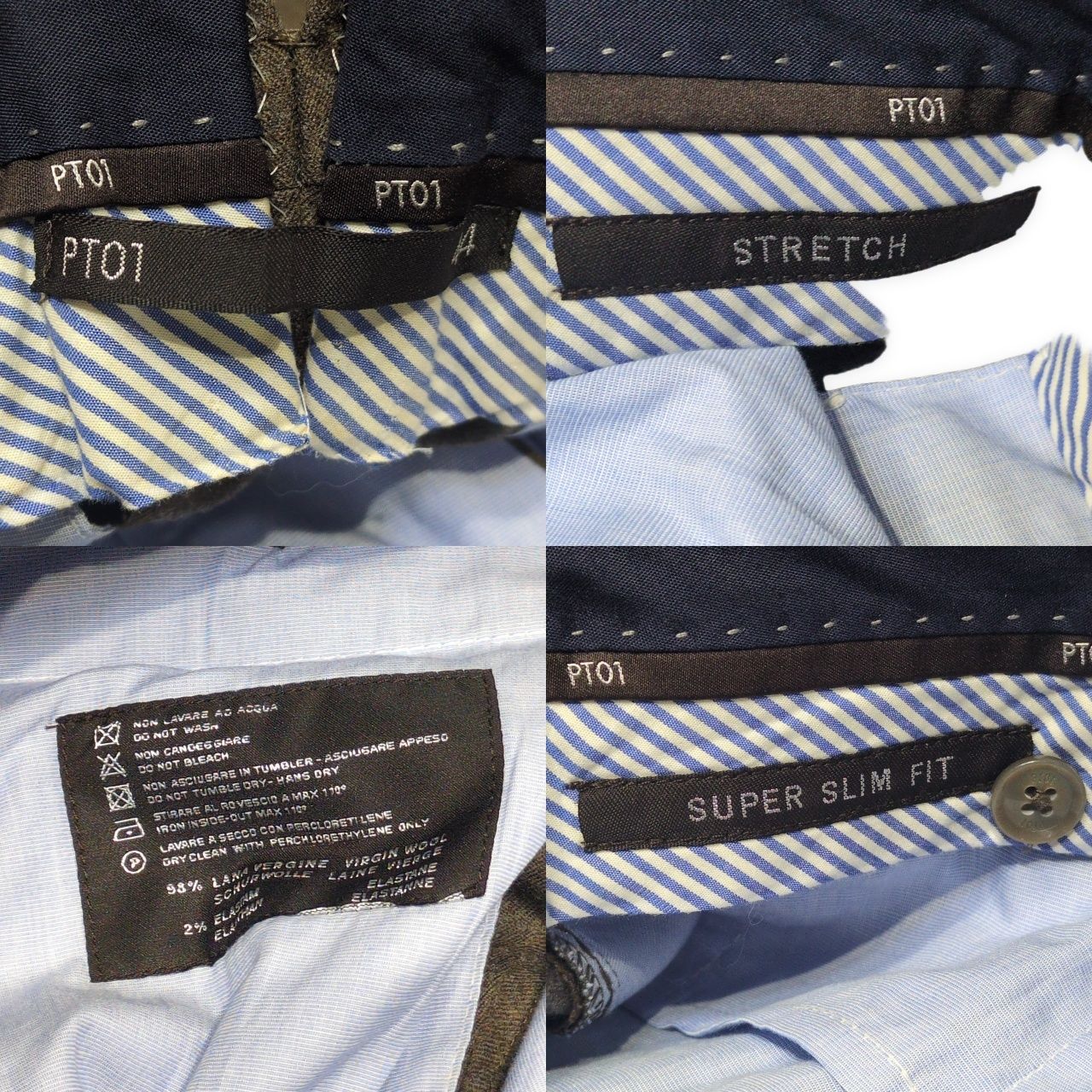 PT01 ピーティーゼロウーノ スラックス Super Slim Fit ボトムス