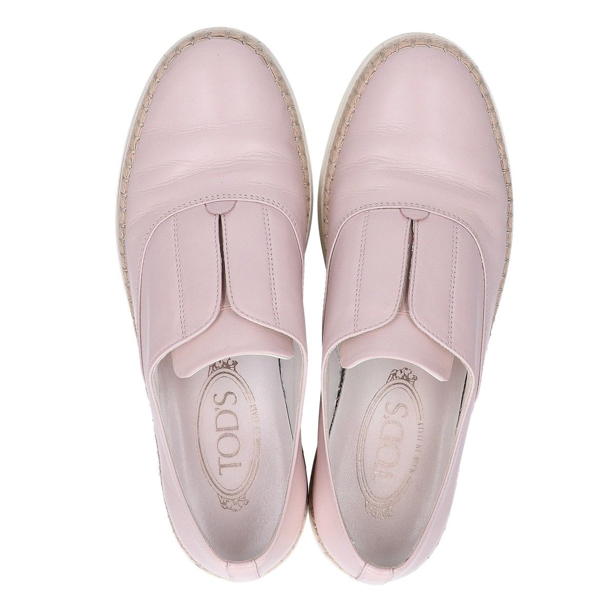 TOD'S トッズ レザー センターゴア エスパドリーユ 37 1/2 - メルカリ