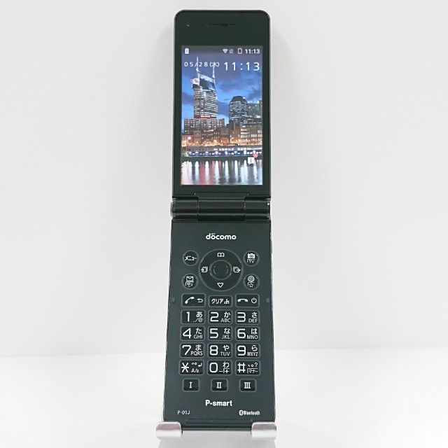 P-smart ケータイ P-01J ドコモ ブラック 送料無料 本体 c20226