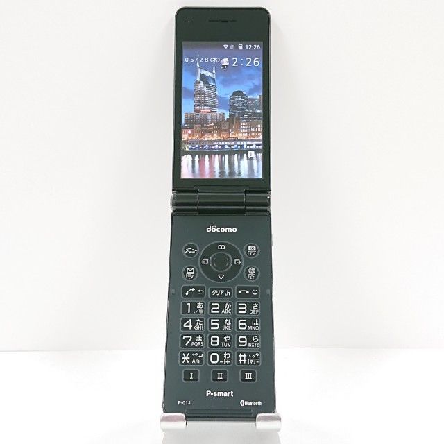 P-smart ケータイ P-01J ドコモ ブラック 送料無料 本体 c20234