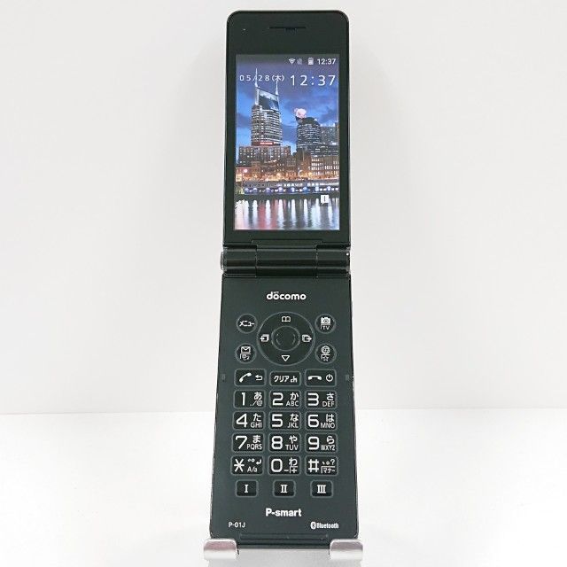 P-smart ケータイ P-01J ドコモ ブラック 送料無料 本体 c20238