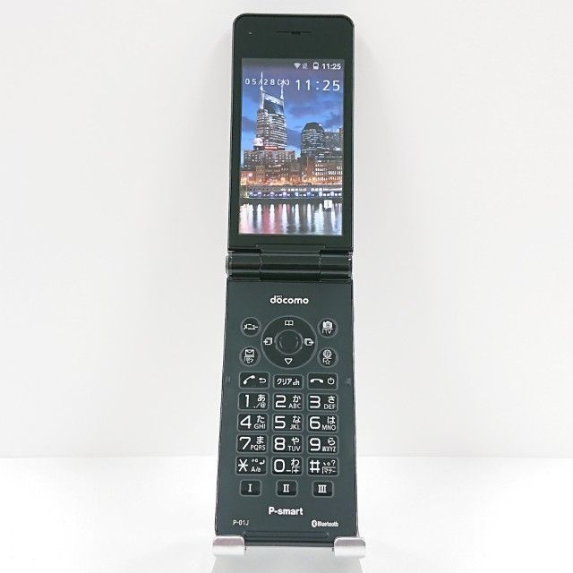 P-smart ケータイ P-01J ドコモ ブラック 送料無料 本体 c20244