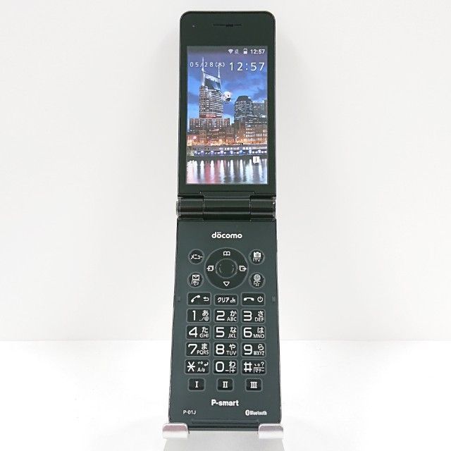 P-smart ケータイ P-01J ドコモ ブラック 送料無料 本体 c20246