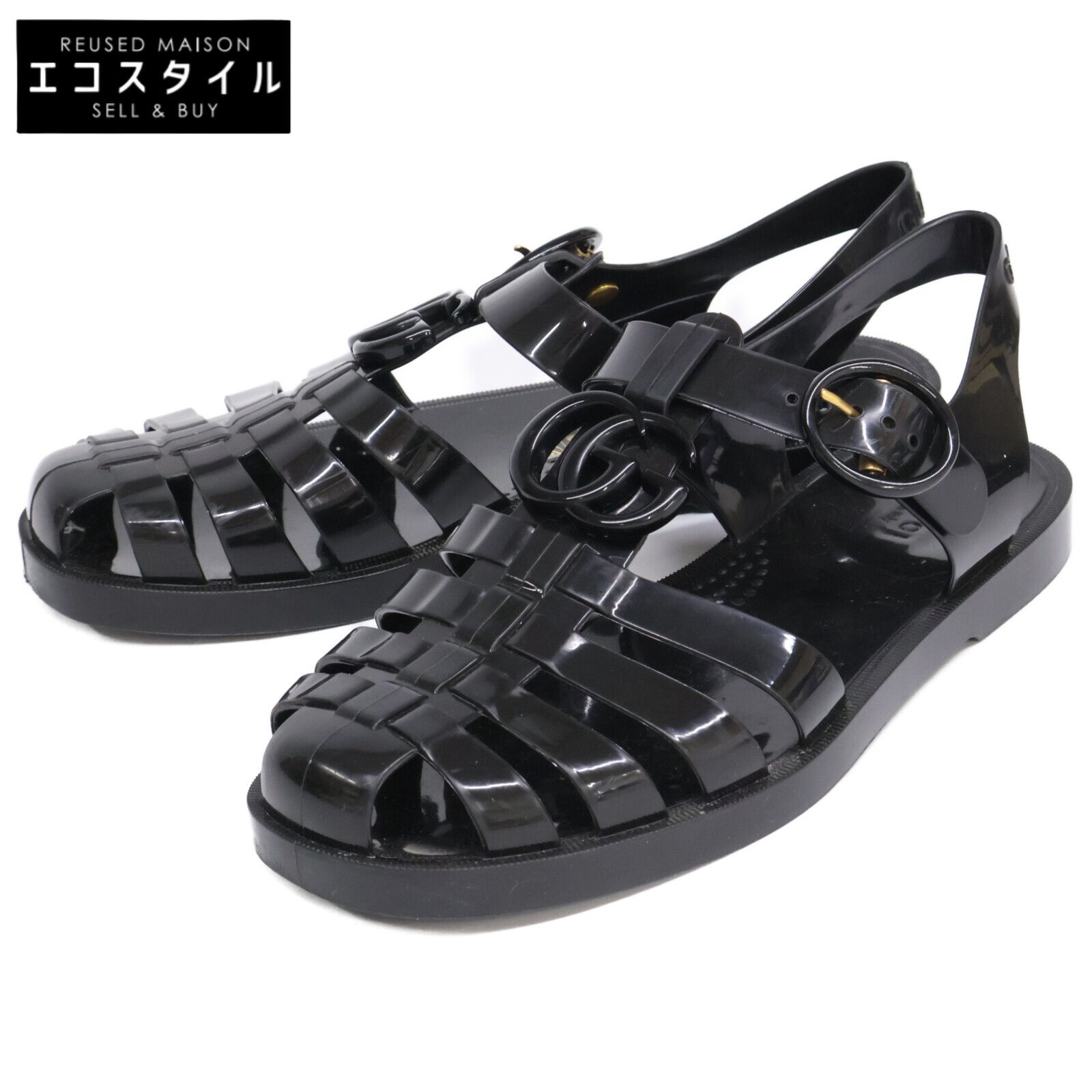 GUCCI　グッチ　GGマーモント ラバー グルカサンダル/　35