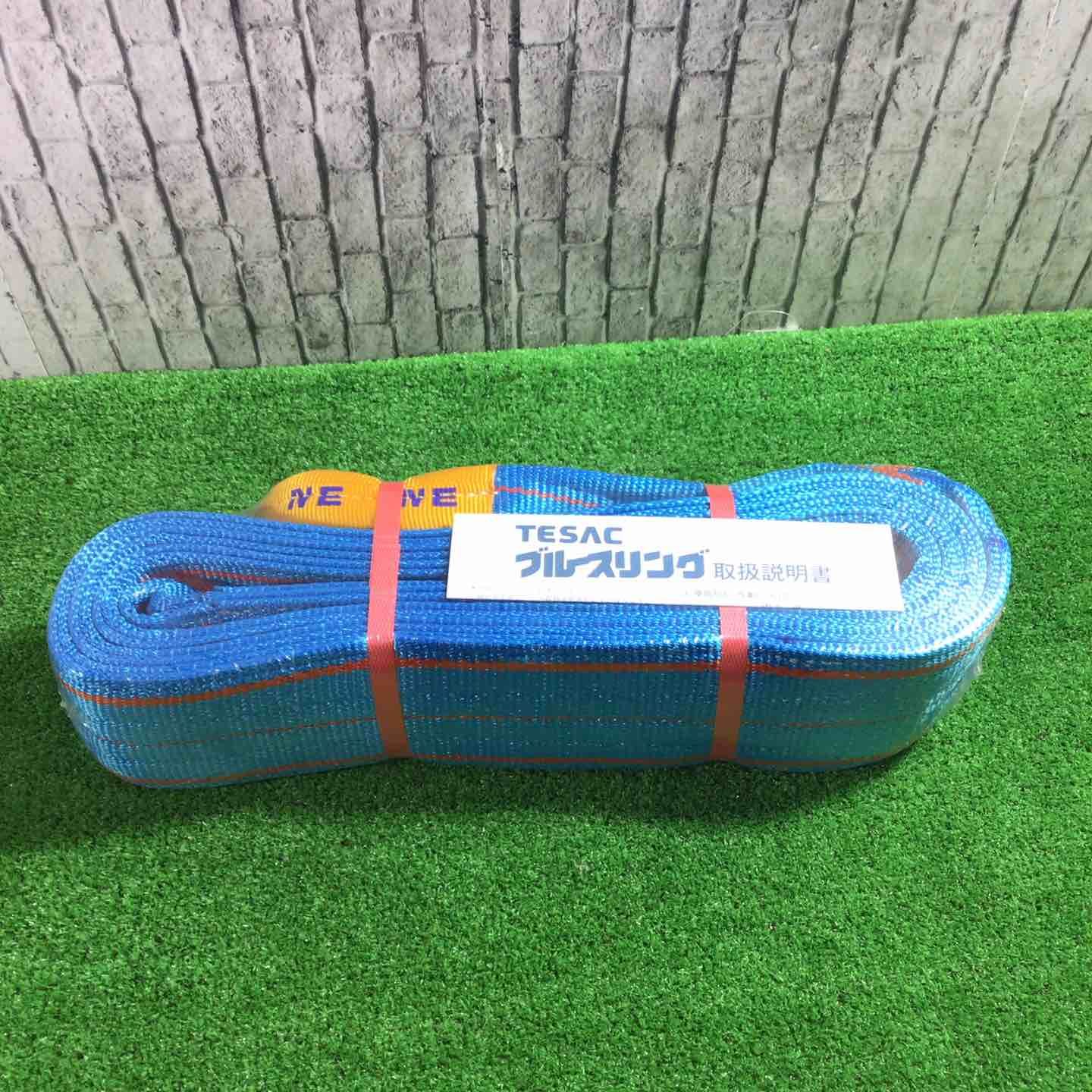 【未使用品】テザック(Tesac) ブルースリング JIS4等級・両端アイ形 幅100mm×長さ4m【川口店】