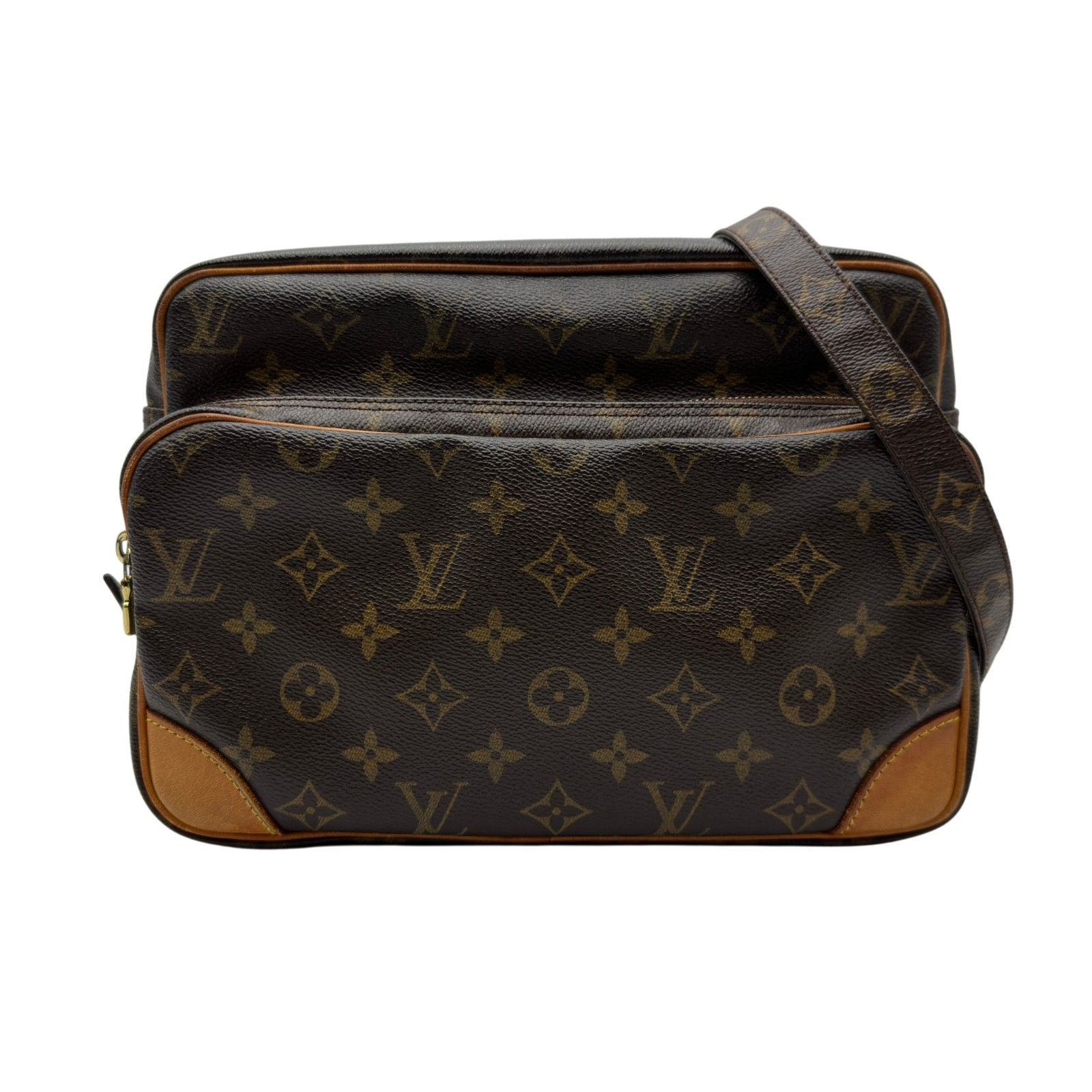 ルイ・ヴィトン LOUIS VUITTON ナイル M45244 ブラウン モノグラム/レザー レディース ショルダーバッグ