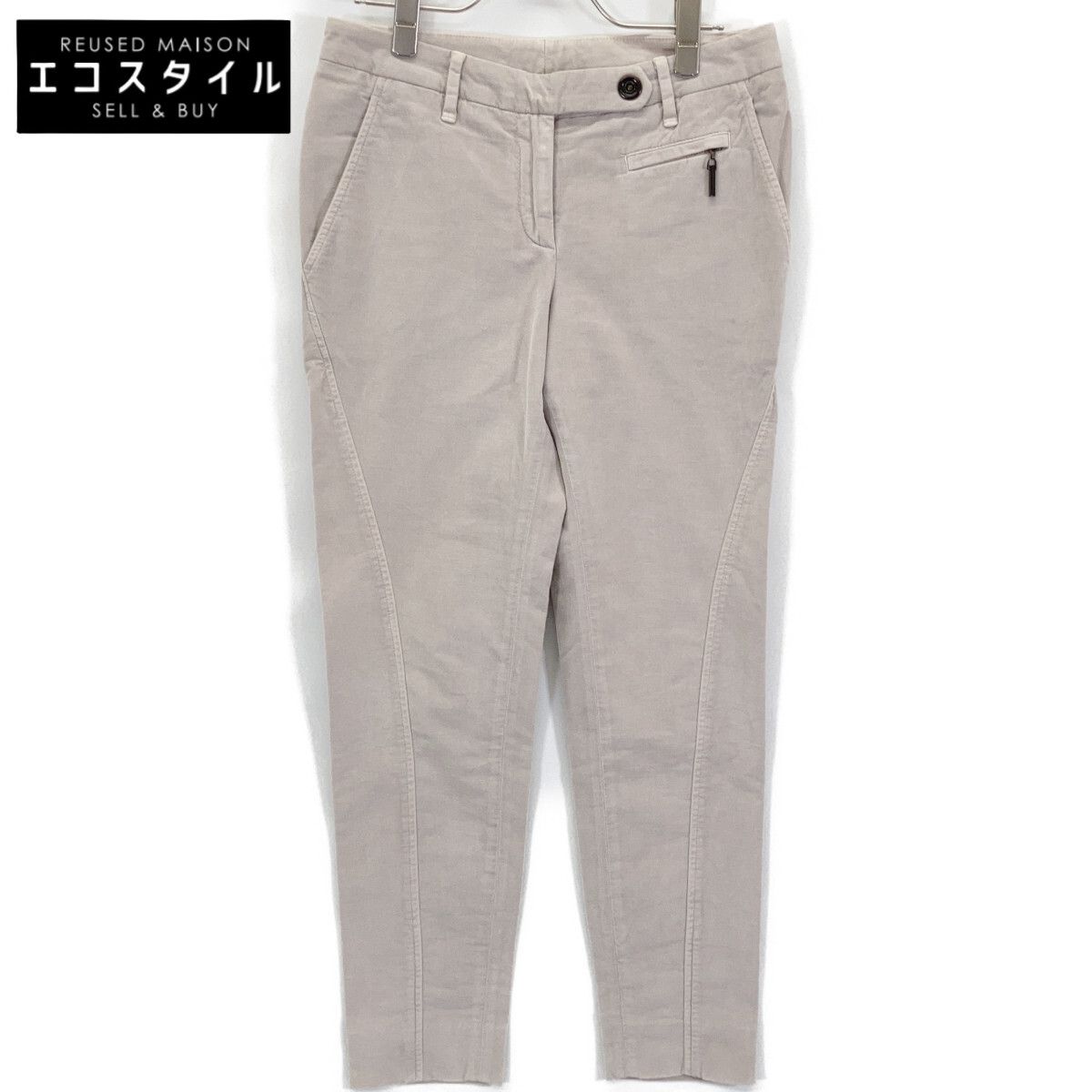 BRUNELLO CUCINELLI　ブルネロクチネリ　グレー コットンパンツ　38
