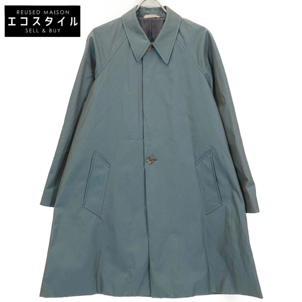 PaulSmith　ポールスミス　4178 コットンギャバジン グリーン シングルコート　M