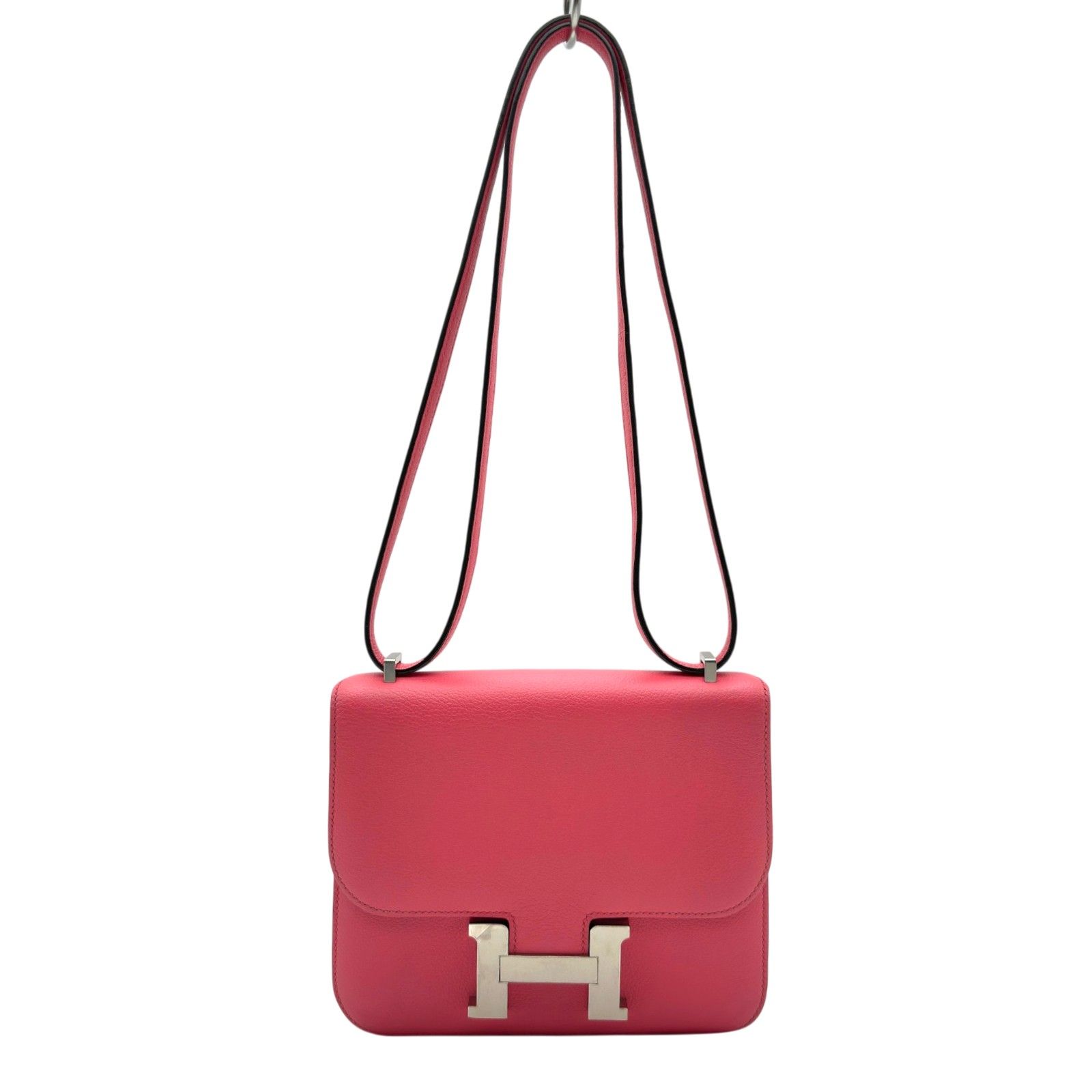 エルメス HERMES コンスタンス3 ミニ C刻印 ローズエテ シルバー金具 エプソン レディース ショルダーバッグ