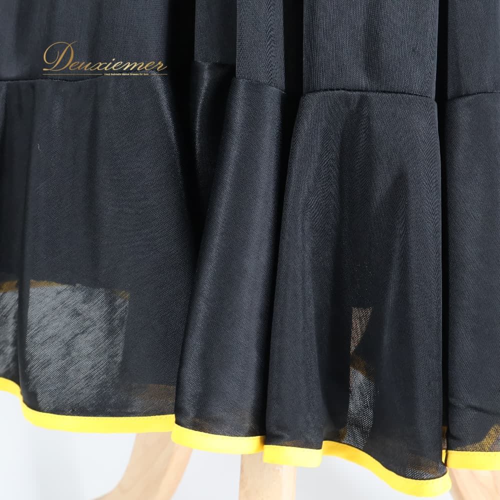 prima boutique フラメンコドレス 黒/黄色 フラメンコ 衣装 prima boutique プリマブティック ファルダ スカート