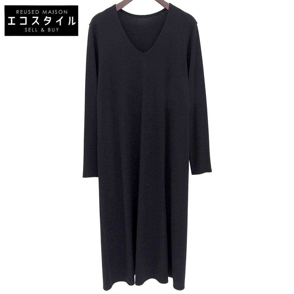 JURGEN LEHL ヨーガンレール シルク×ウール ワンピース レディース ブラック M M