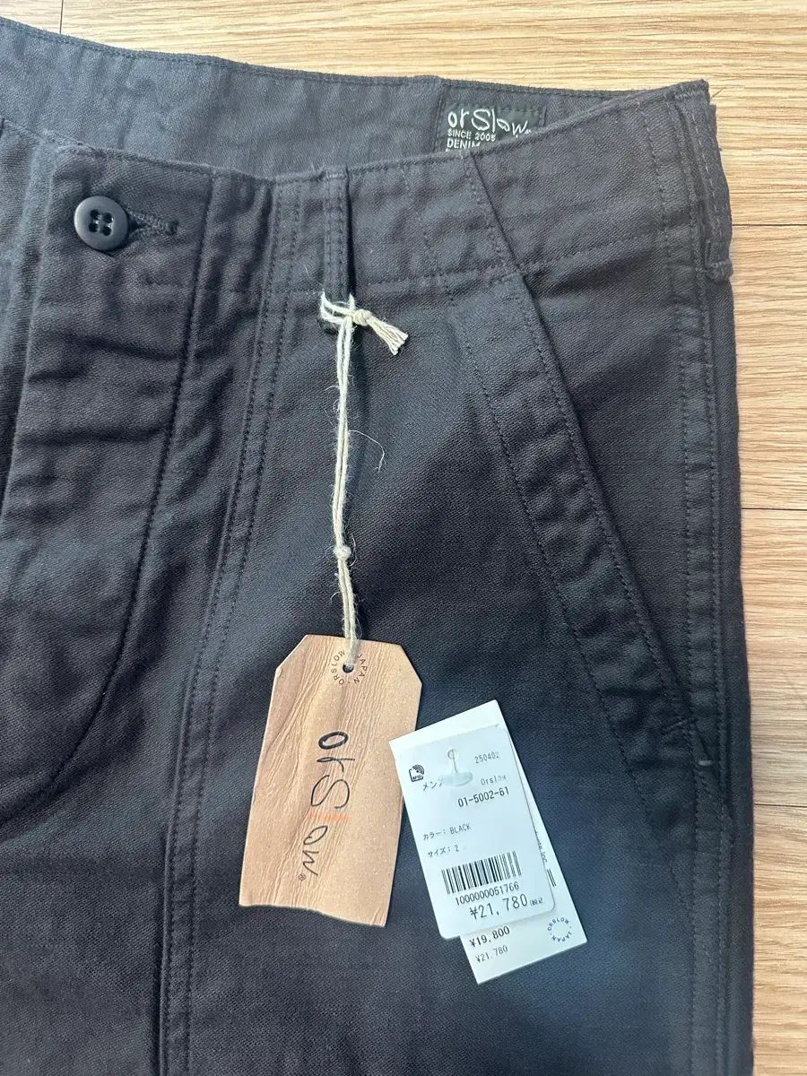 orSlow ファティーグ ブラックストーン 2サイズ 新品 商品 出品