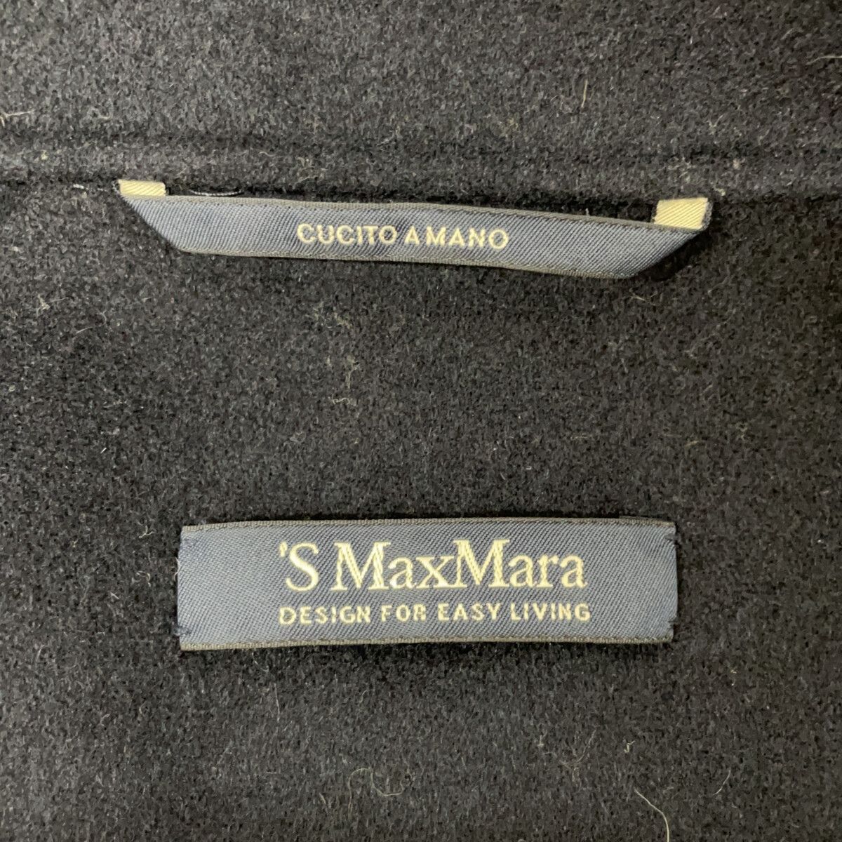 S MaxMara エスマックスマーラ 【Cucito A Mano】ネイビー ピュア