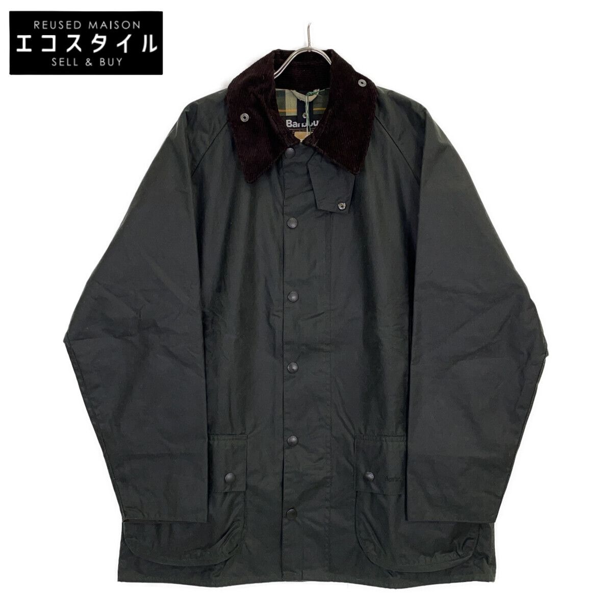 Barbour　バブアー　カーキ 252MWX0017 ビューフォート レギュラーフィット ワックス ジャケット　42