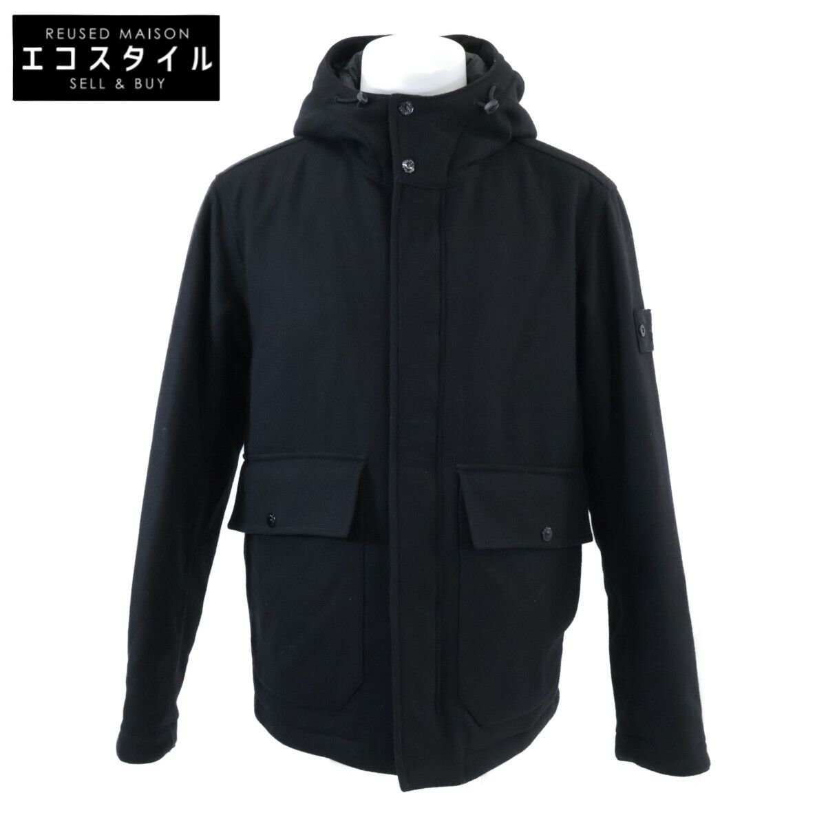 STONE ISLAND　ストーンアイランド　8115454F4 コンパスパッチ フーデッドジャケット　L