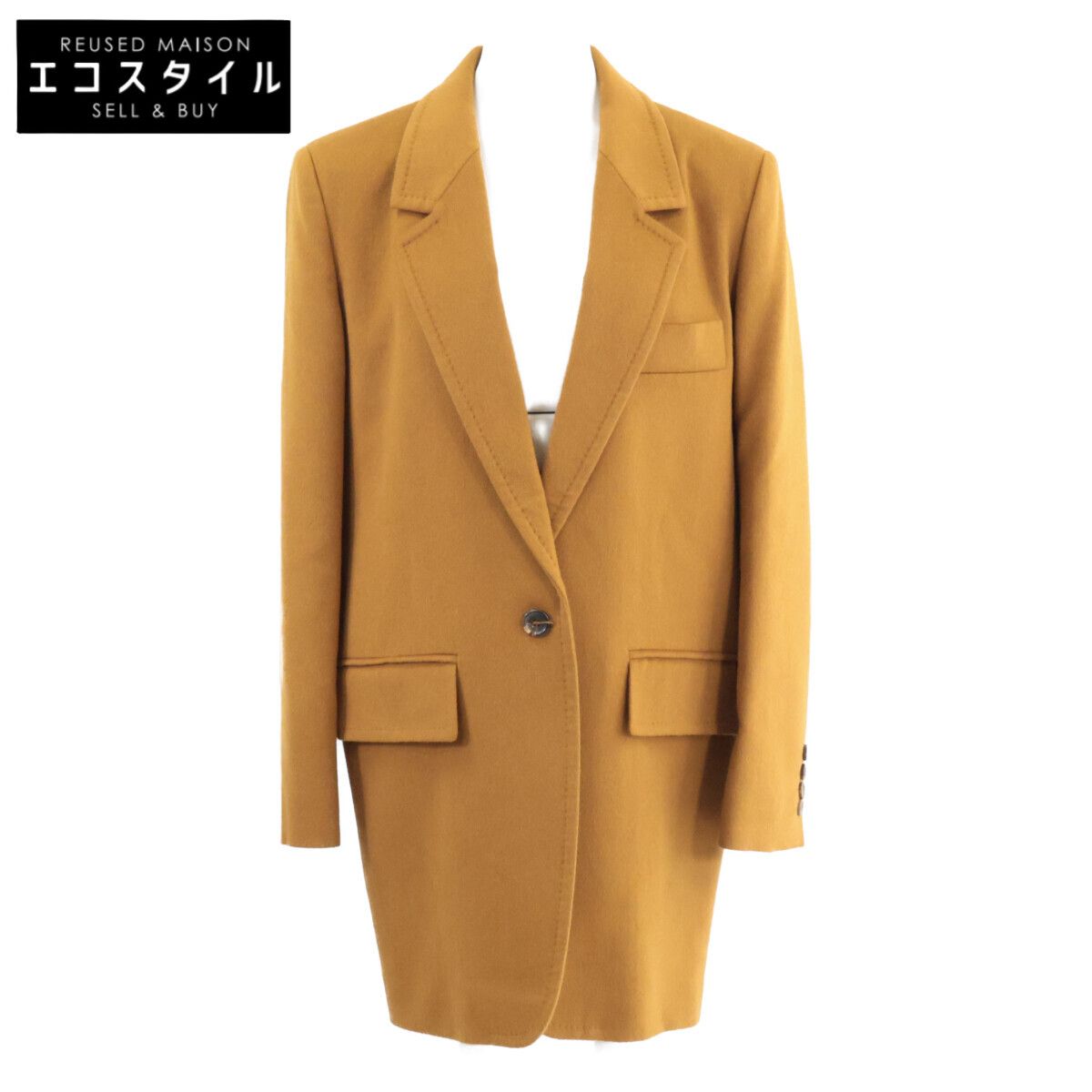 Max Mara　マックスマーラ　美品 SFILATA 104621966 シングルブレスト チェスターコート/オーバーコート　42