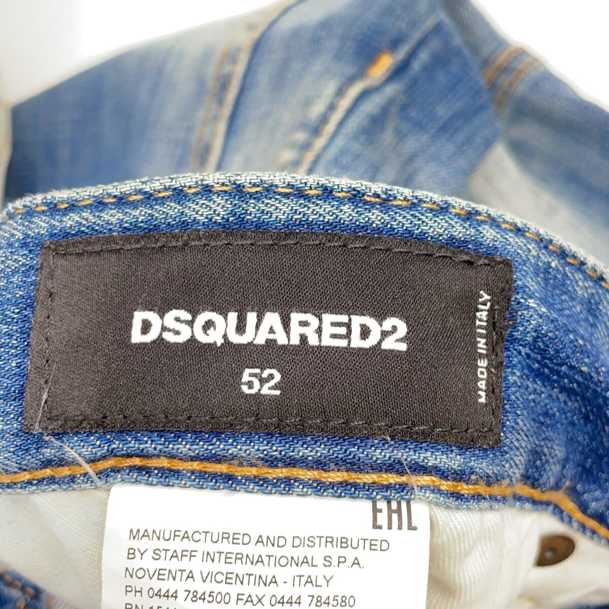 DSQUARED2 ディースクエアード 19年製 インディゴ S74LB0613 Tidy 