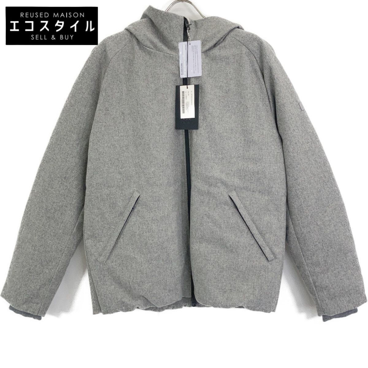 TATRAS　タトラス　MTKE23A4236-D 23AW ライトグレー ZANOOL ザノール フーデッドダウンジャケット　04