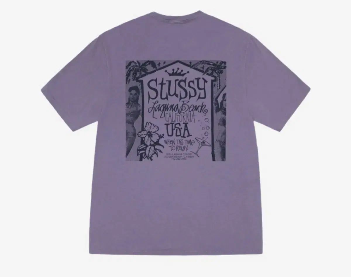 新品) STUSSY ステューシー USA ビーチハウス XL パープル