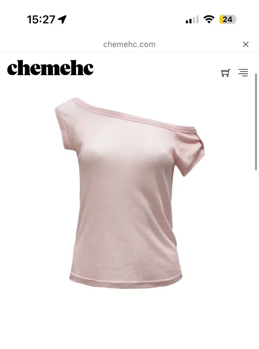 チェメシー デュ ボー トップス ピンク DEW BOW TOP (PINK)